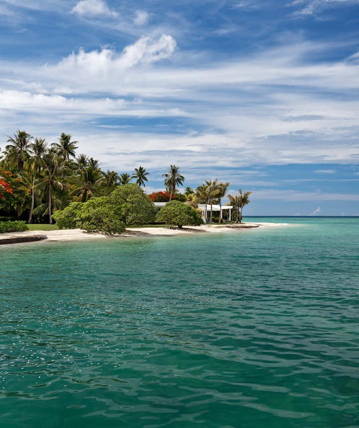 Banwa Private Island Resort's shoreline