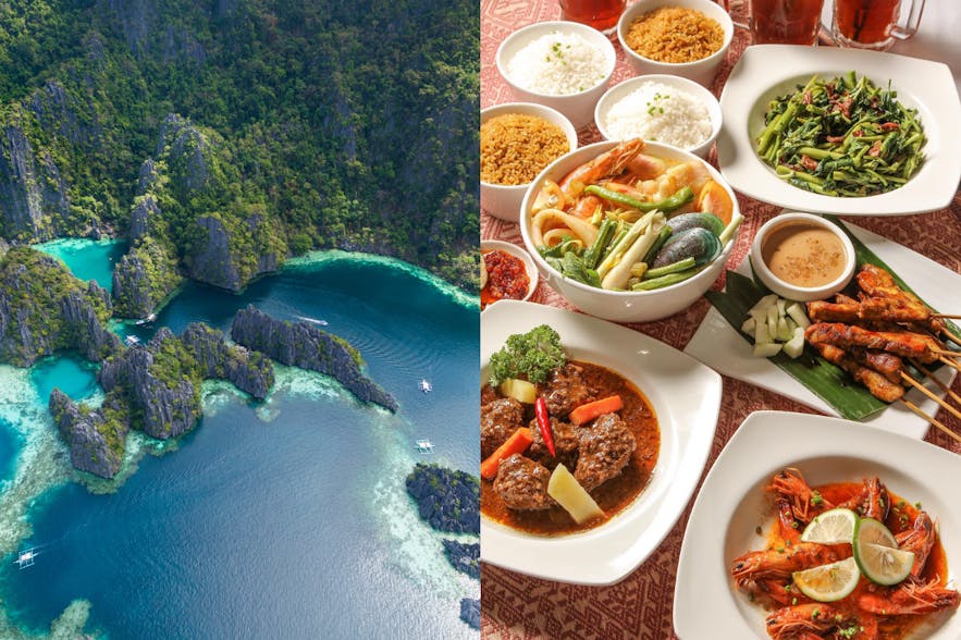 Coron Palawan Twin Lagoon and Martabak Cafe Indo Malay Restaurant's halal meals