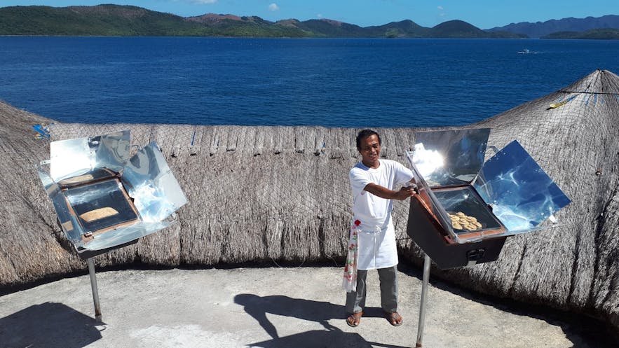Iris Island Eco Resort's solar cookers