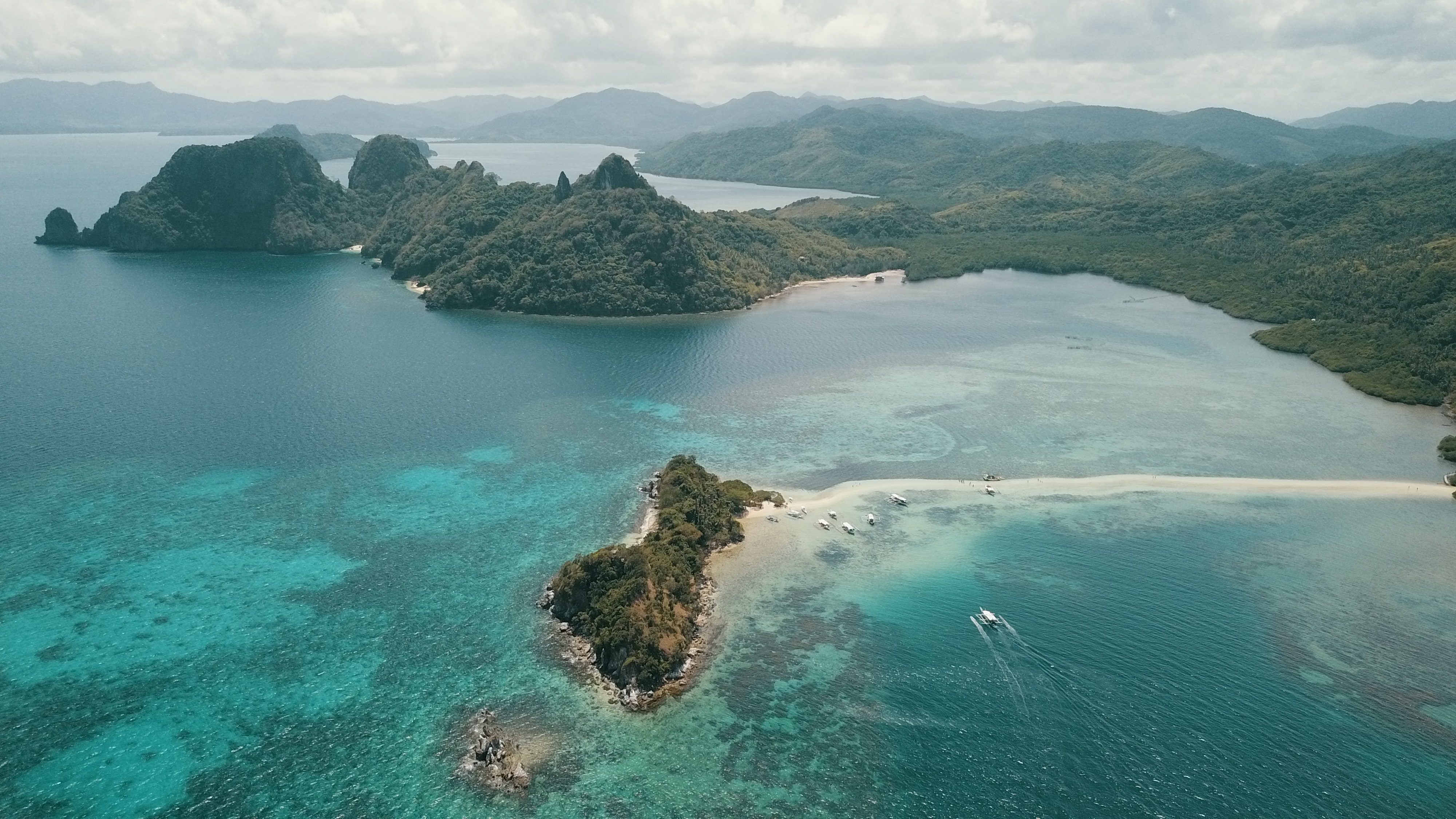 Aerial view of Snake Island