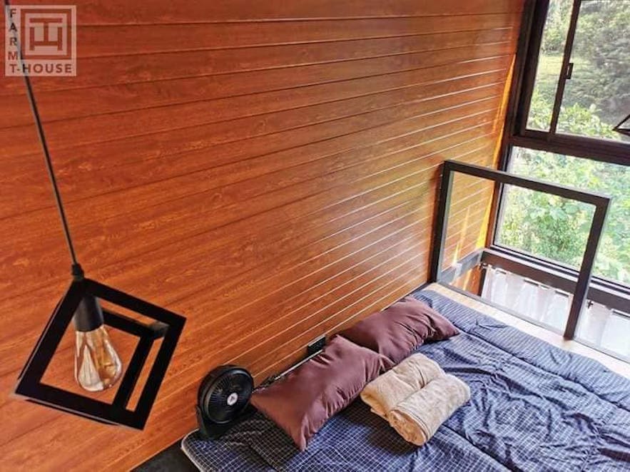 Interior of a cabin in Glamping by BLOC