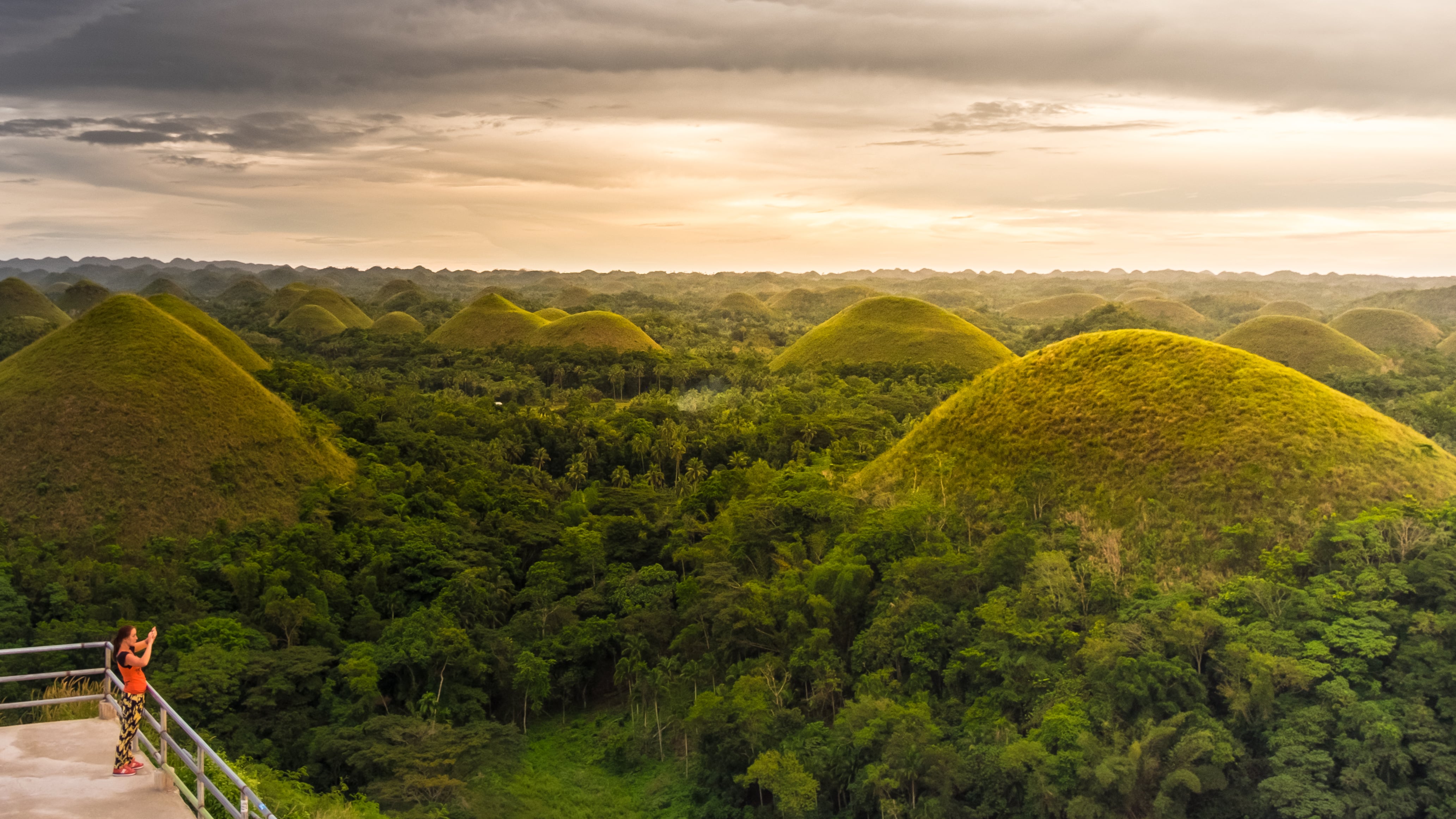 Enjoy the panoramic view of Chocolate Hills at Bohol