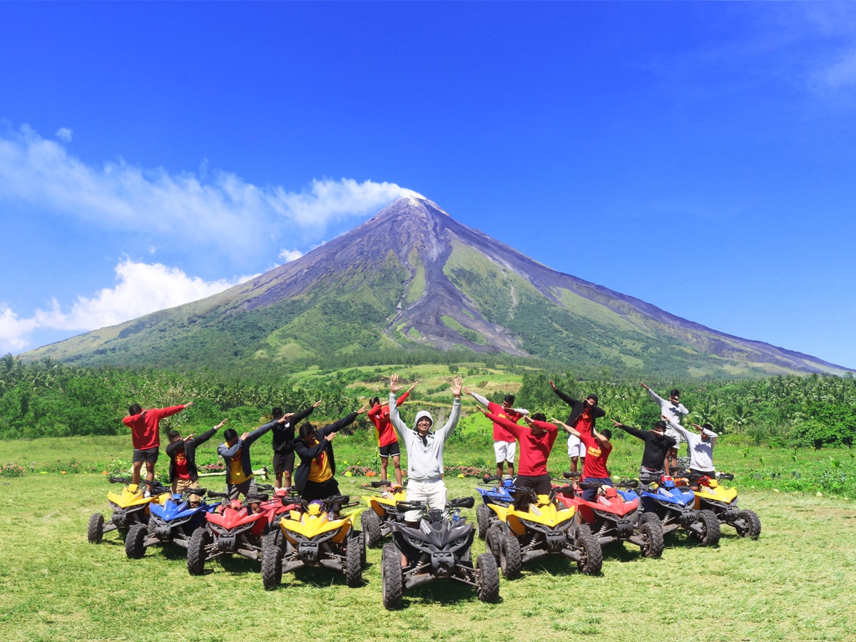 Bring you whole squad in this Green Lava ATV experience in Albay