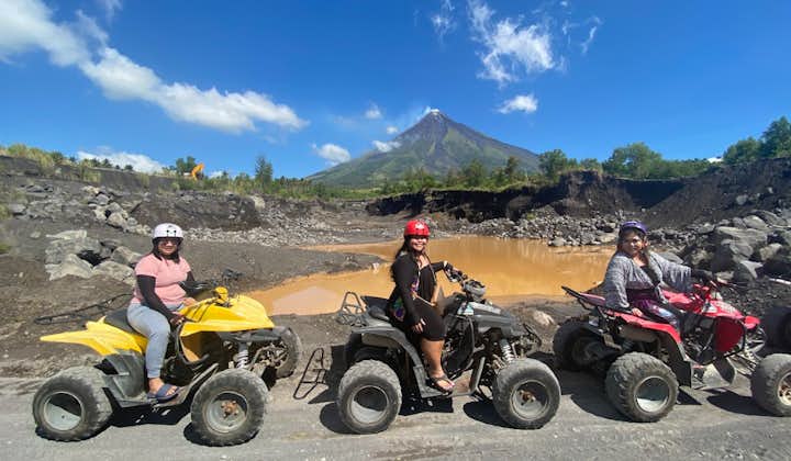 Black lava and 2018 lava ATV trail in Albay