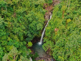 Aerial view of Albay's Busay Falls