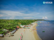 Shoreline of Laiya Beach in Batangas