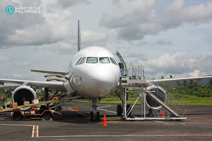 Plane in Legazpi airport