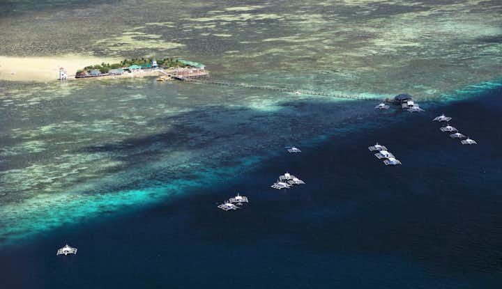 Nalusuan Island aerial view