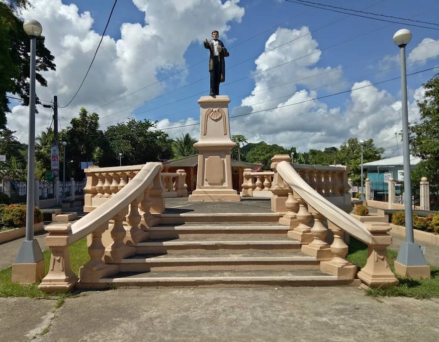 The Rizal monument in Guimaras Smallest Plaza