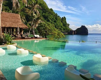 Infinity Pool at Cauayan Island Resort with Spa El Nido, Palawan