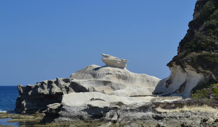 Drop by Kapurpurawan Rock Formation near the beach side