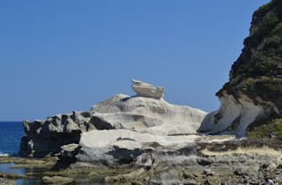Drop by Kapurpurawan Rock Formation near the beach side