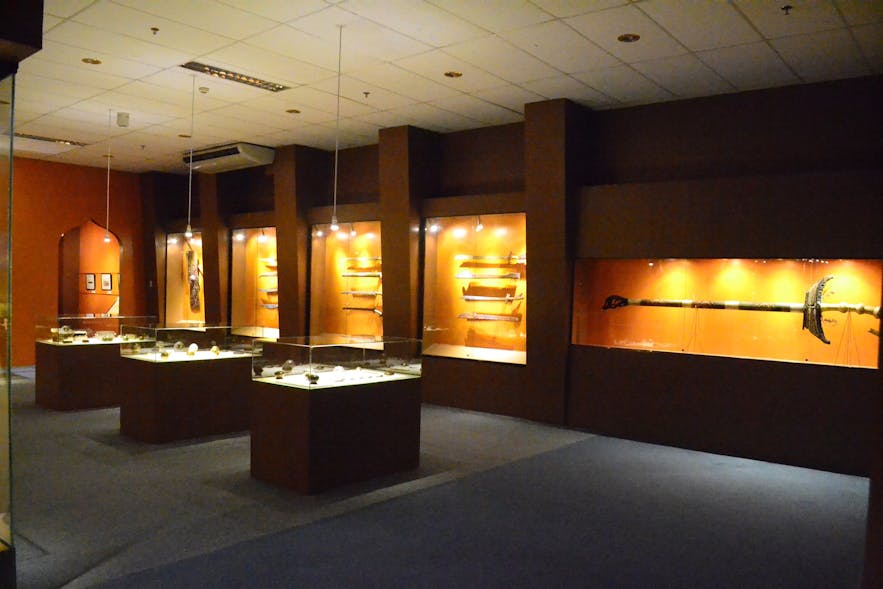 Artifacts inside Capitol University Museum of Three Cultures