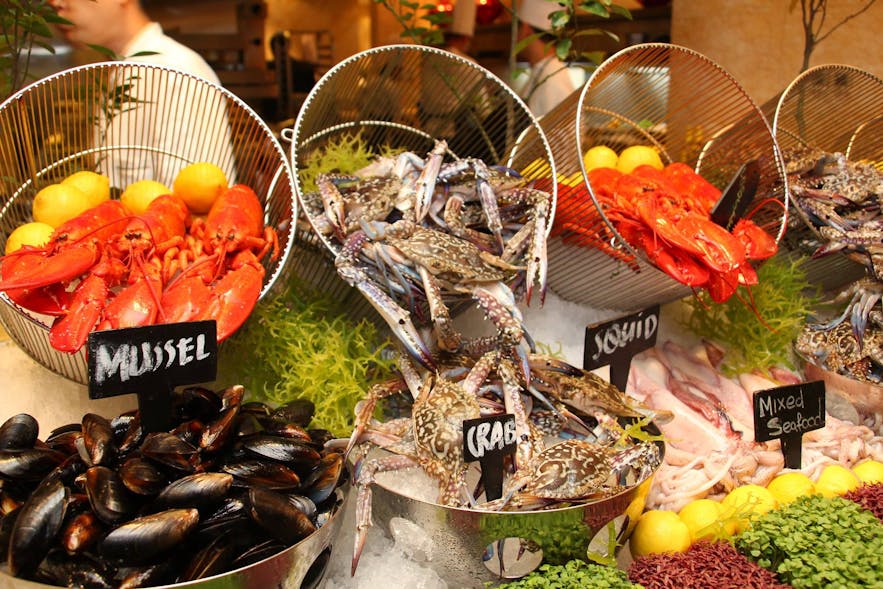 Fresh International Buffet's seafood selection