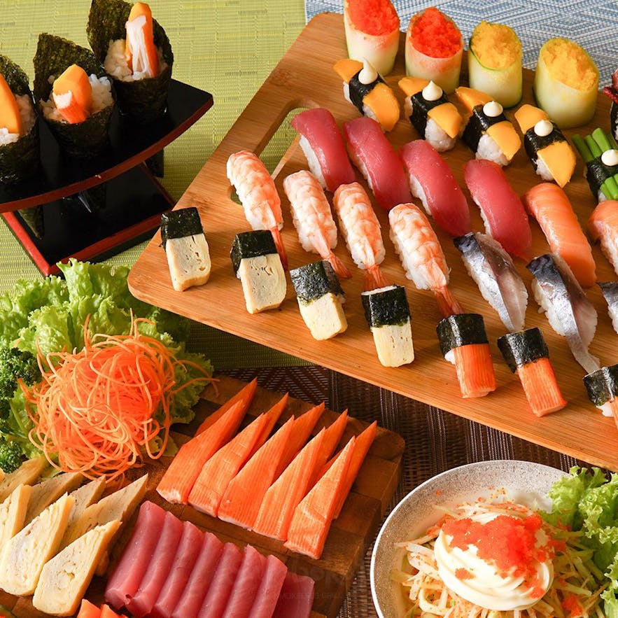 Sambo Kojin's sushi selection