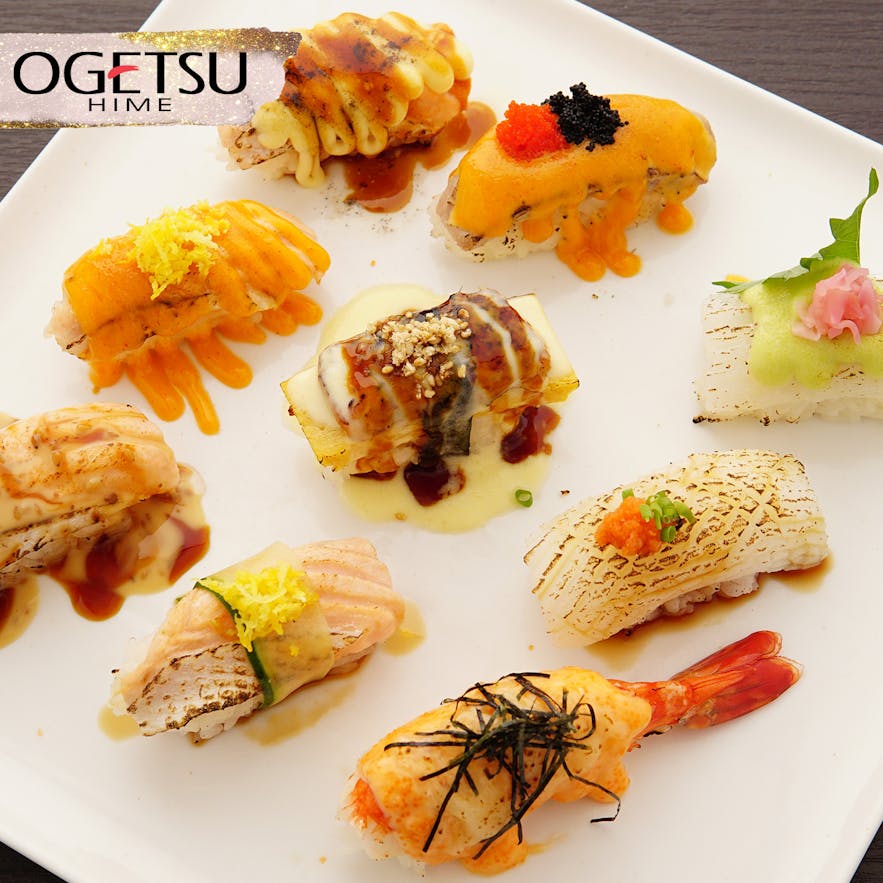 Ogetsu Hime's aburi sushi
