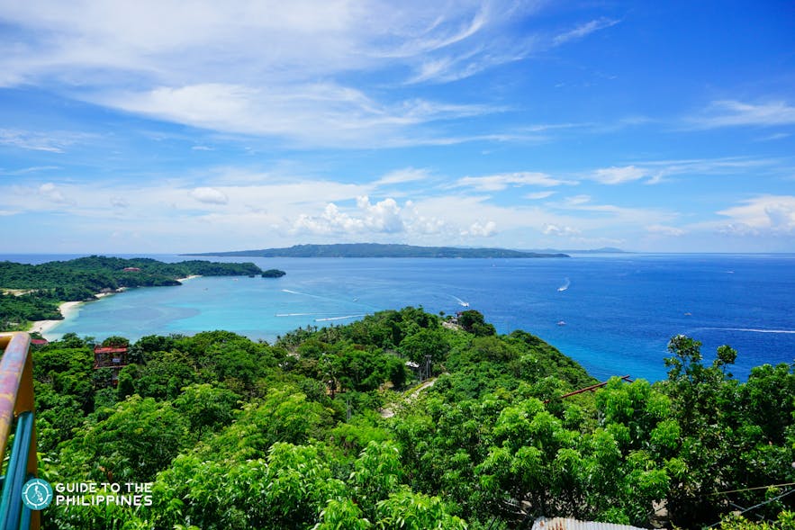 View of Boracay Island from Mt. Luho