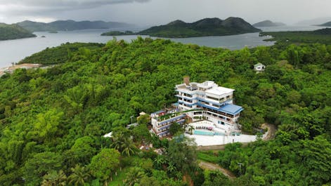 Aerial view of Skylodge Resort, Coron, Palawan