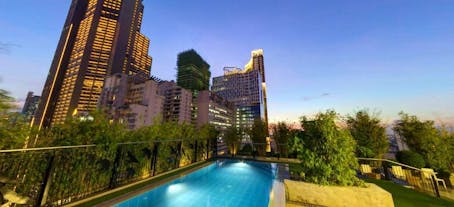 Outdoor swimming pool of Y2 Residences Hotel Makati, Philippines
