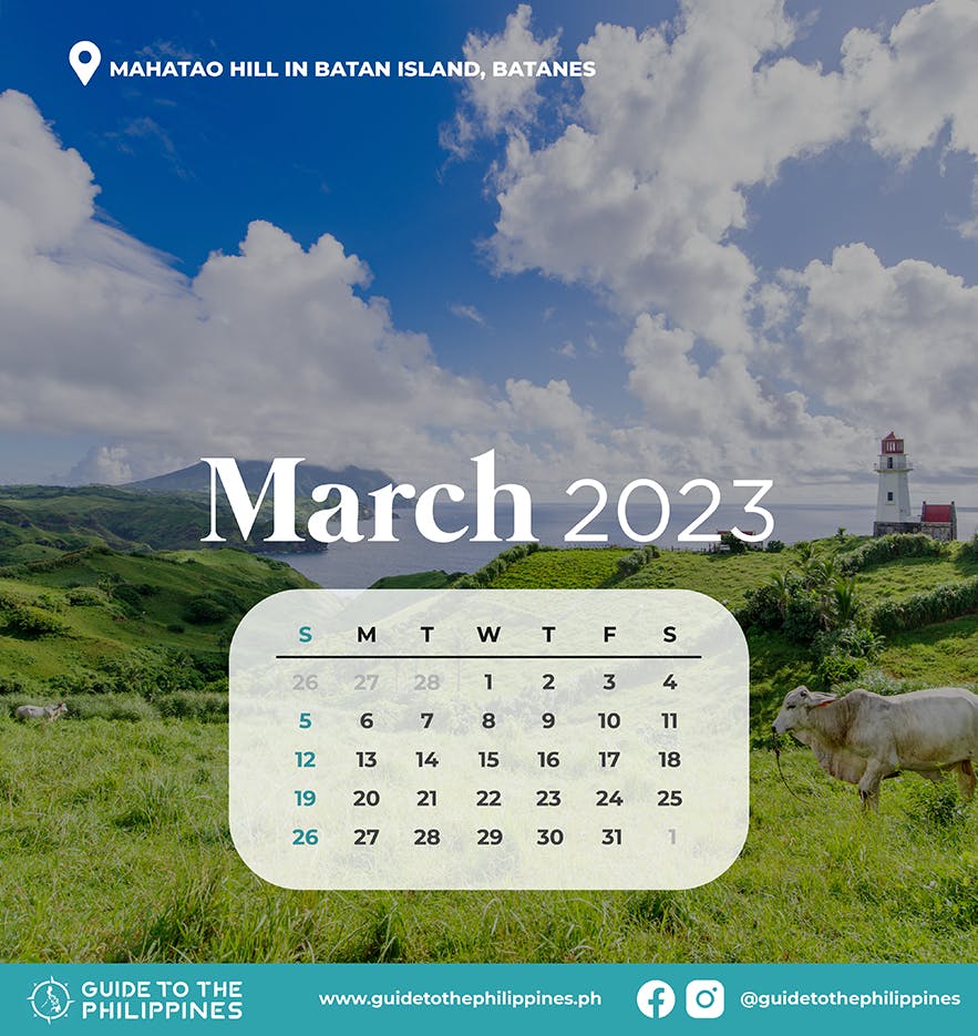 Guide to the Philippines 2023 March Calendar with Holidays and Long Weekends