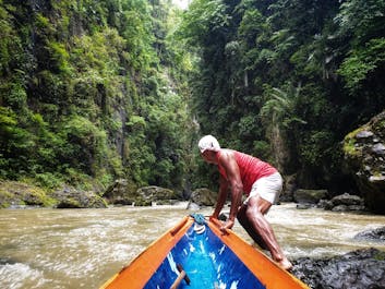 Canoeing to Pagsanjan Falls, Laguna