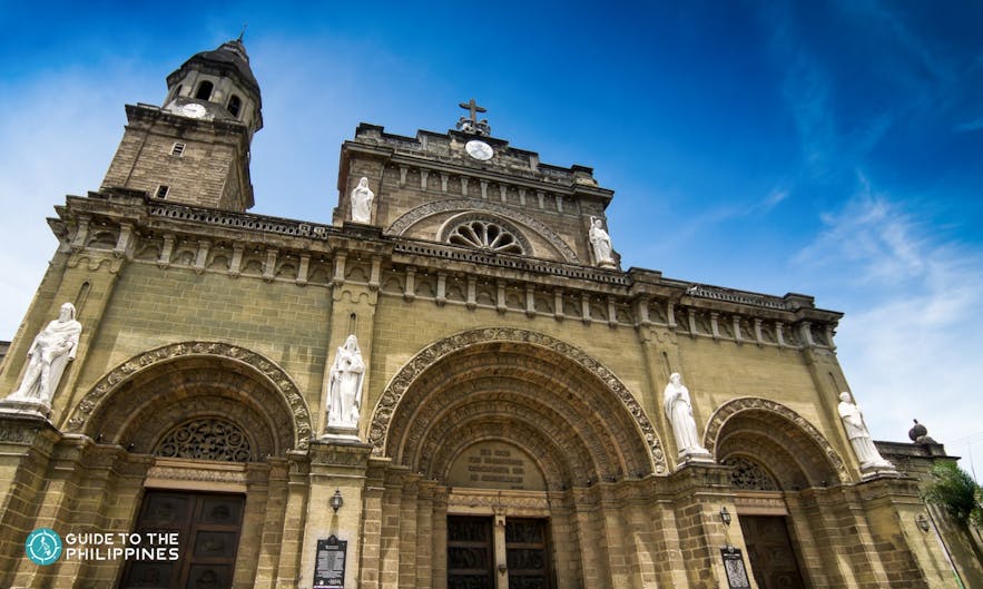 Manila Cathedral's facade