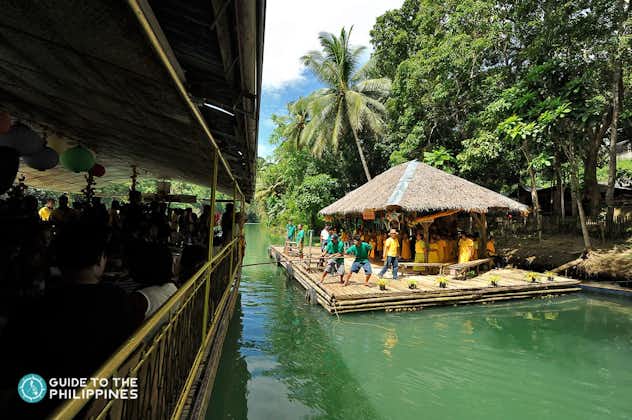 Have a fun boat ride and dine at the Bojo River