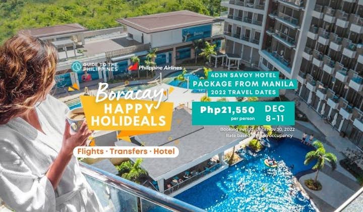 4D3N Boracay Vacation Package from Manila | Savoy Hotel Newcoast + Daily Breakfast + Paraw Sailing