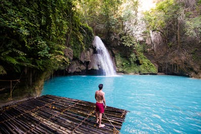 Kawasan Falls in Badian, Cebu, Philippines