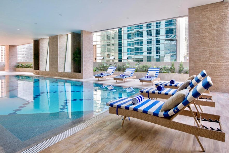 The Sphere Serviced Residences' poolside
