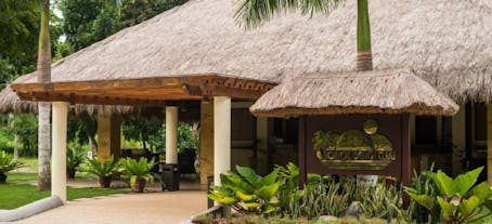 Visit the charming lobby of Bohol Beach Club