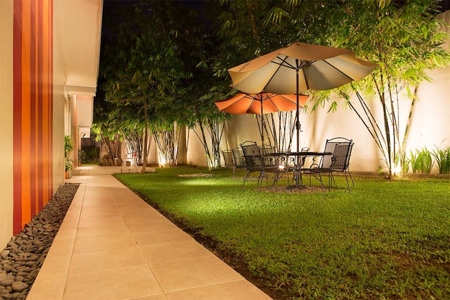 Escario Central Hotel's outdoor lounge area