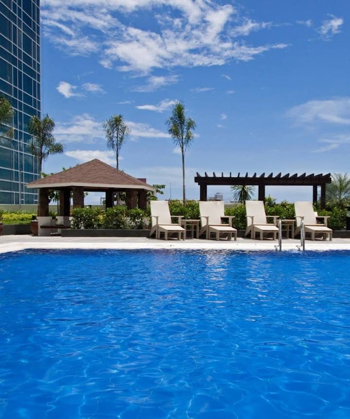 Quest Hotel's poolside