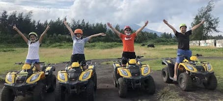 Bring your friends for an ATV experience on Mayon Volcano