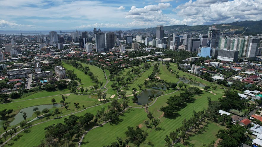 Aerial view of Cebu Country Club