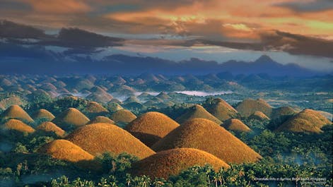 Witness the mesmerizing view of the Chocolate Hills