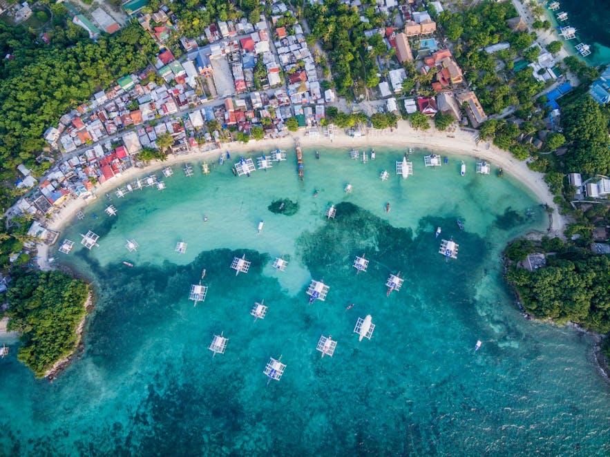 Malapascua Island Aerial View