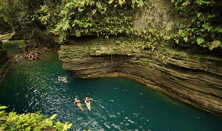 Canyoneering at Kawasan Falls, Badian, Cebu