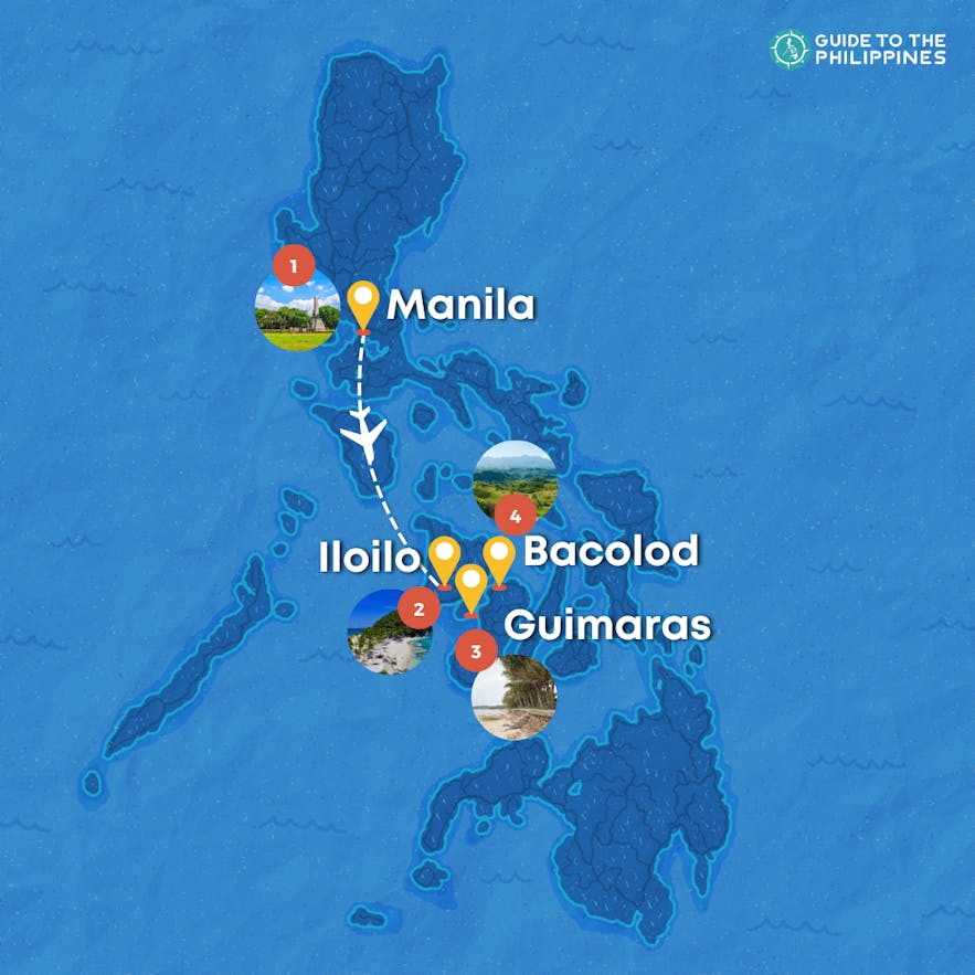 1-Week Iloilo to Guimaras & Bacolod Island Hopping Tours Philippines Itinerary Package from Manila