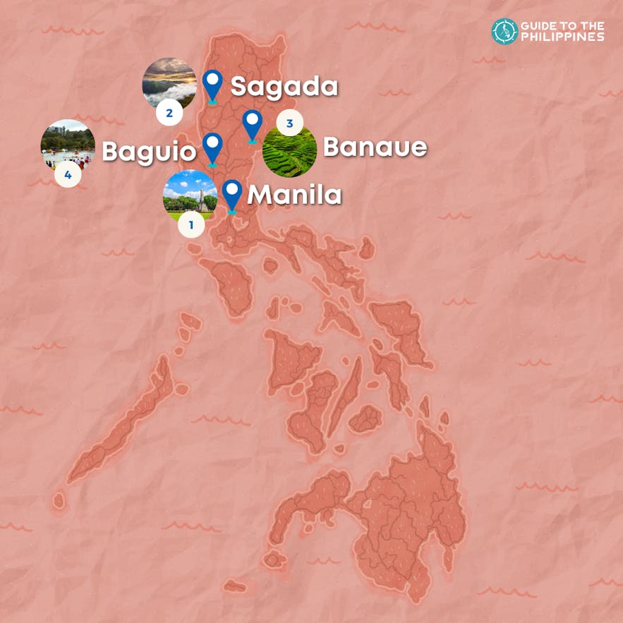 8-Day Sagada, Banaue, Baguio North Luzon Adventure Itinerary Philippines Tour Package from Manila
