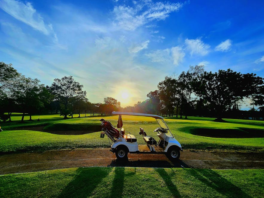 Golf cart at Negros Golf & Country Club