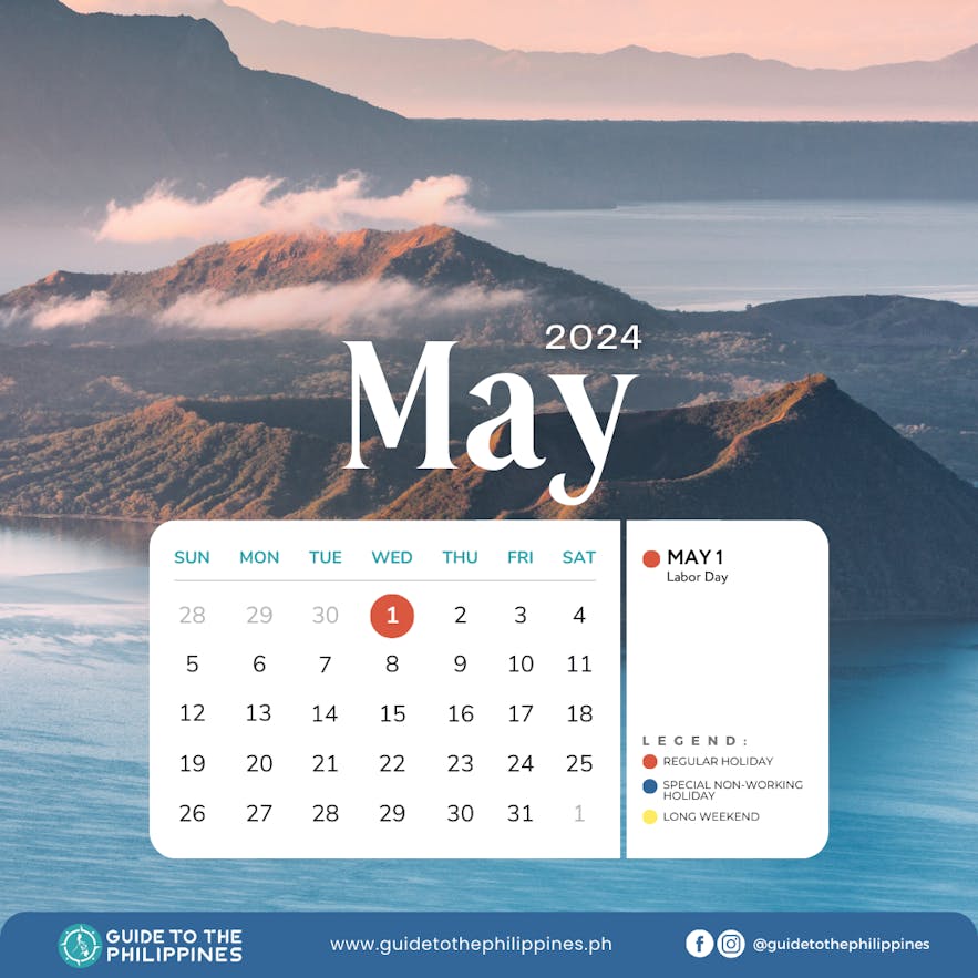 2024 Philippines May holiday calendar