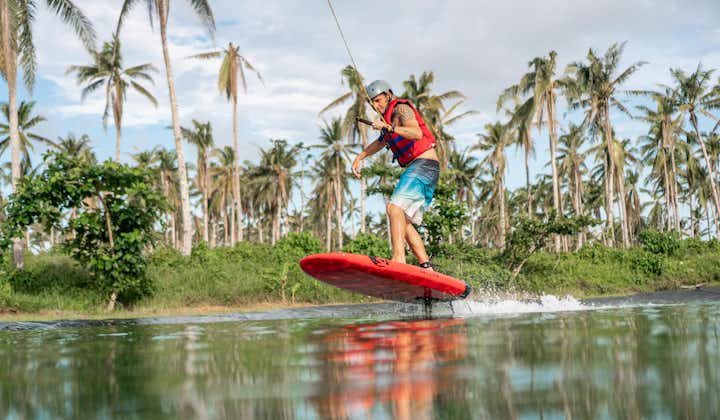 Try foil surfing in Siargao Wakepark