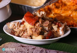 Chopped lechon in Cebu restaurant