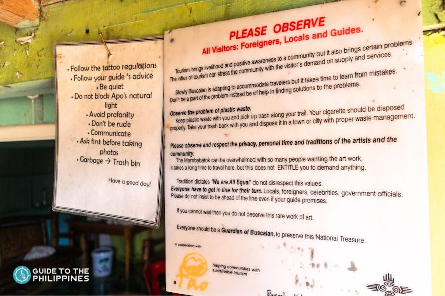 Rules and regulations when getting a tattoo from Apo Whang-Od