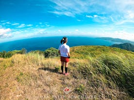 A hiker at Mt. Gulugod Baboy in Batangas
