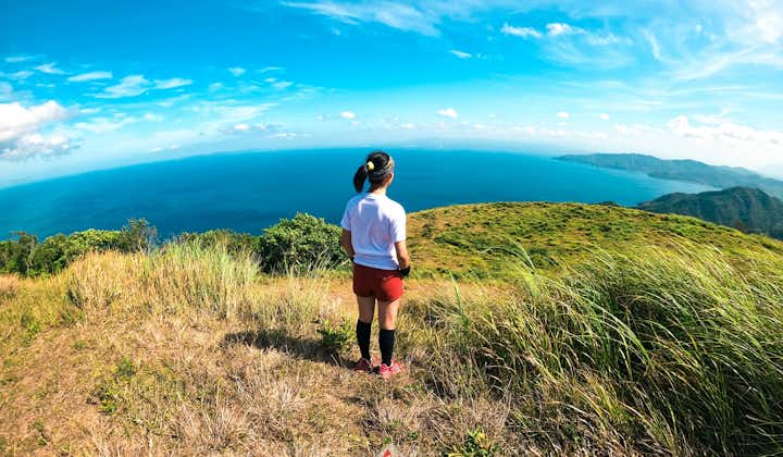 A hiker at Mt. Gulugod Baboy in Batangas