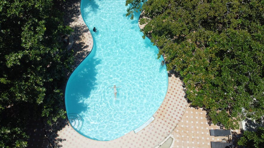 Swimming pool at Dakak resort