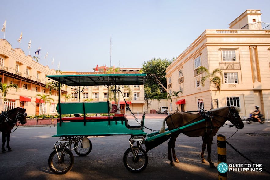 Horse-drawn carriage in Intramuros