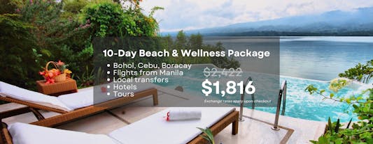 10-Day Relaxing Beach & Wellness Tour Package to Bohol, Cebu & Boracay from Manila